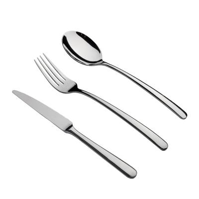 China Top Quality Sustainable Flatware Brands Spoon Sets , Silver Stainless Steel Cutlery Set for sale