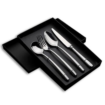 China Free Stocked Sample Fork Sets , Restaurant And Hotel Stainless Steel Flatware Set Viable , Service For 4 for sale