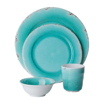 China Western Dinnerware Factory Safety and Health Dishes Sets, Wholesale 16 PCs European Style Dinnerware Set for sale