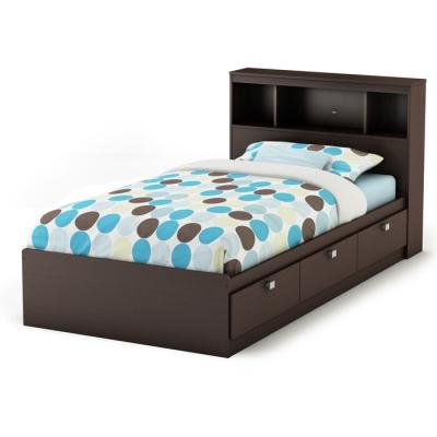 China Simple Wooden Floor Bed Modern Family Room Small Single Bed With Drawer for sale