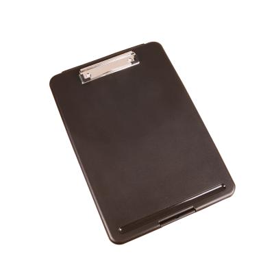 China Hot Sale Plastic Black Storage A4 Plastic Waterproof Clipboard Box for sale