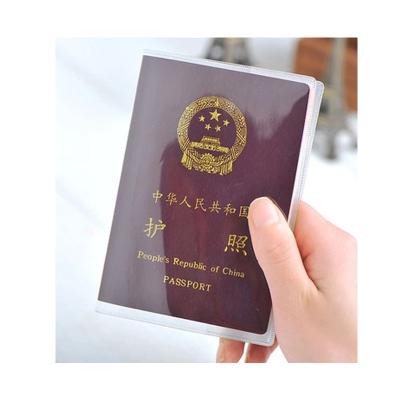 China High Quality Custom Clear Plastic PVC Passport Holder for sale