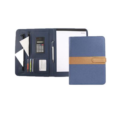 China cute pu top sale a4 size powerbank padfolio folder with clipboard for sale