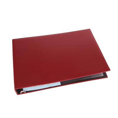 China China hardcover presentation business check 7 ring binder folder paper withpocket, wholesale plastic checkbook cover folder for sale