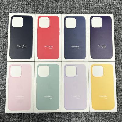 China Waterproof with Logo Original Magnetic Silicone Case for iPhone 14 pro Max With Animation Liquid Case for iPhone 14 plus cover for sale