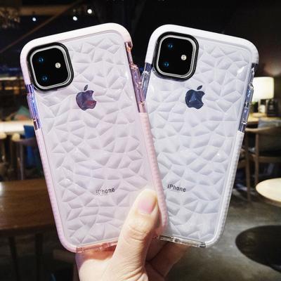 China Diamond Transparent Silicone Phone Case luxury shockproof for iPhone 14 pro 13 12 mini 11 max X XR XS 7 8 plus cover SE2020 shockproof soft for sale