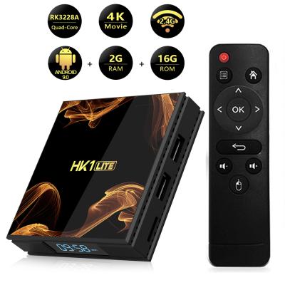 China HDTV Box HK1 LITE RK3228A Quad Core 4K Resolution Super Cheap Home Theater 2GB 16GB Android TV Box 4k High Speed ​​Support 4K TV for sale