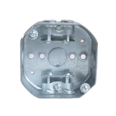 China Metal Octagon Steel Box with Galvanized Armored, Metal Clad Cable and Flex Clamps for sale