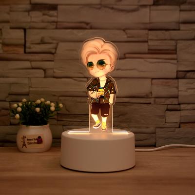 China Modern 3d Led Lamp Acrylic Led Night Light Novelty Illusion Table Printing UV Lamp For Home Decorative Light for sale