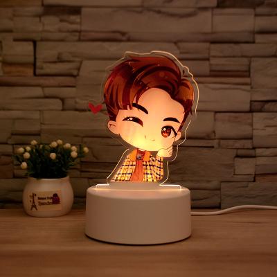 China Modern Christmas Gift LED UV Printing Lamp Bases Makers 3D Night Light For Kids for sale