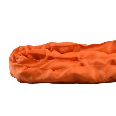 China Flexible Hot sale orange polyester soft flexible endless round sling for lifting cargo for sale