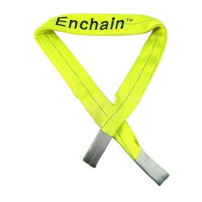 China New design high strength webbing sling eye to eye s lifting sling ratches cargo ties heavy duty flat for sale