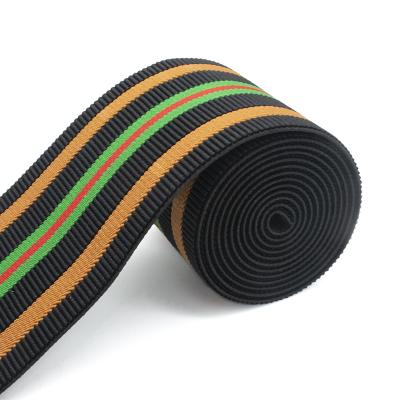 China High Tenacity High Tenacity Thicken Nylon Jacquard Elastic Webbing Strap For Mattress for sale