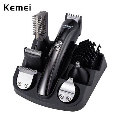 China KM-600 Electric Car Kemei Hair Clipper Razor Nose Trimmer Hair Trimmer Hair Cutting 6 in 1 Suit Versatile Razor for sale