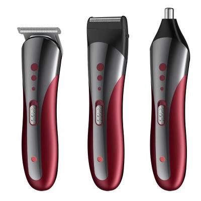 China Kemei Car Trimmer KM-1407 3 In 1 Electric Men's Shaver Rechargeable Portable Electric Trimmer Shaver Nose Hair Trimmer for sale