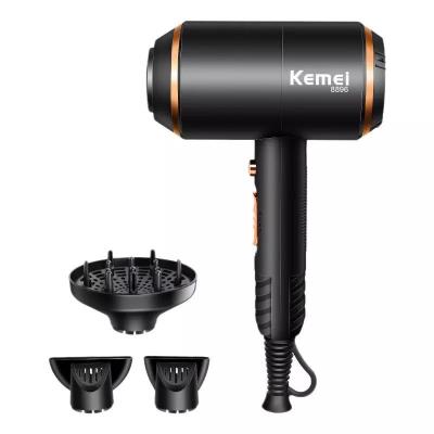 China KM-8896 EU Plug 220 Voltage Large Power High Quality Ionic Hair Dryer Professional Kemei Hair Dryer Kemei Hair Dryer Cold And Hot for sale