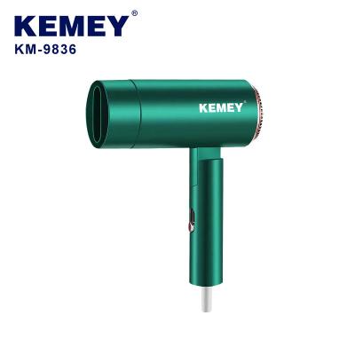 China Other Kemei Km-9836 Vertical Foldable 1300W Soft Soft Pop Canceling Hair Dryer for sale