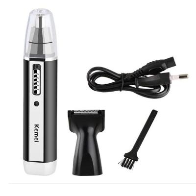 China Car kemei rechargeable electric nose trimmer KM-6632 hair trimmer 2 in 1 facecare for sale