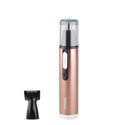 China Rechargeable electric car kemei nose trimmer KM-6629hair trimmer 2 in 1 facecare for sale