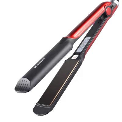 China Kemei Stylish Electric Hair Straightener and Curler KM-531 Hair Iron High Quality Hair Iron for sale