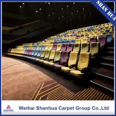 China Elegent Fashion Printed Custom Customized High End Auditorium Cinema Carpet en venta