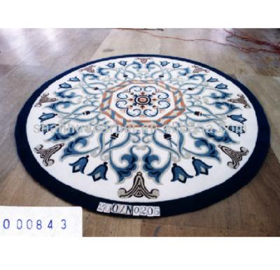 China Small Round Modern Jacquard Blankets Decorative Blankets for sale