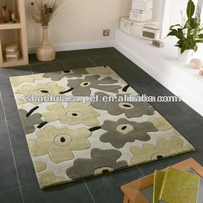 China 100% Jacquard wool texture loop pile Belgium rug. for sale