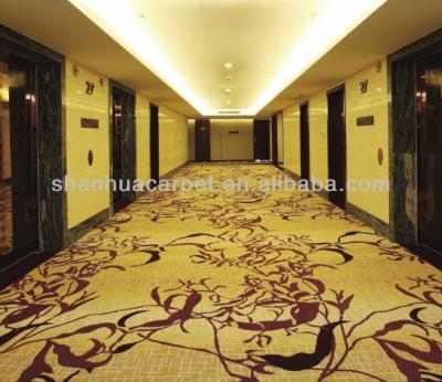 China Gorgeous Floral Jacquard Rug For Hotel 5 Star Wool Carpet Te koop