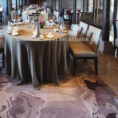 China Plain high quality 100% merino wool rug Te koop