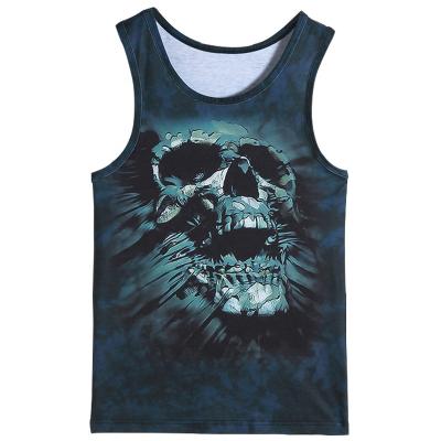 China New trend men's anti-pilling tank top polyester sublimation tank top/fashion men's tank top in Zhejiang for sale