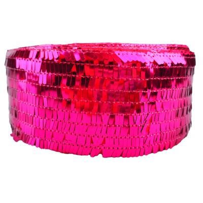 China 3 Inch 75mm Sustainable New Design Sequin With Fabric Ribbon For DIY Carfts for sale