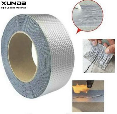 China Black Color Self Adhesive Bituminous Tape Laminated Onto Aluminium Foil Film for sale