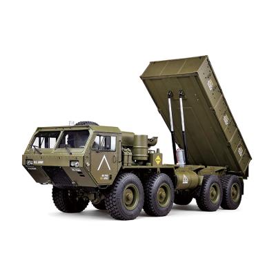 China Hengguan Hobby TRASPED HG-P803A 1/12 2.4G 8x8 RC Car Dump Truck Military Truck USA Military Car for sale