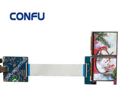 China CONFU HDMI- To MIPI Driver Board Dual JDI 3.1inch 720x720 Square LCD Display LT031MDZ4000 for VR HMD raspberry pi 3 4 inch 1440/720x720 from DIY China 3.1 for sale