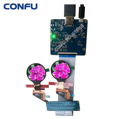 China CONFU HDMIi To MIPI DSI AMOLED Driver Board Dual 1.39 Inch 400x400 Round H139BLN01.2 Circular Display Screen China 1.39 Micro Inch 800/400x400 AUO for sale