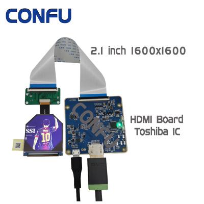 China CONFU HDMI- To MIPI Panel 2.1 1600x1600 IPS LCD Display Panel Screen Module VS021XRM-NW0-DKP0 FHD For VR AR M. XR HMD China 2.1 inch 1600x1600 for sale