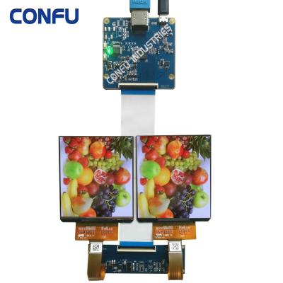 China MIPI DSI VR Driver Board Dual 3.81 Inch 1080x1200 Display Screen AUO H381DLN01.2 AMOLED Headset HMD DIY China 3.81 inch 1080x1200 HDMII for sale