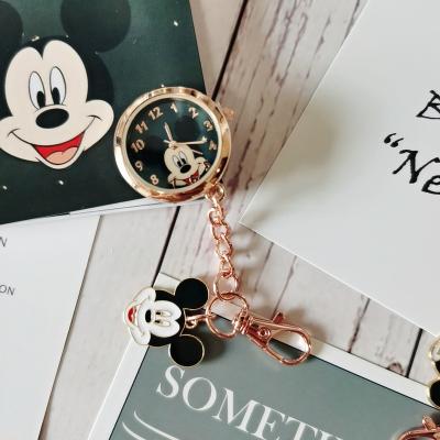 China 2021 Pocket Watch Pocket Watch Mickey Mouse Minnie Mouse Cartoon Gold Pocket Watch For Ladies Kids Boys Girls Children for sale