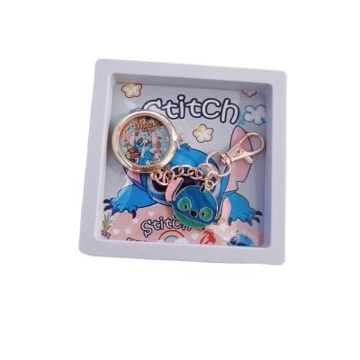 China 2021 New Stitch Cartoon Stitch Cartoon Stitch Women Girls Ladies Kids Pocket Watch Pocket Watch Nurse Key Chain Watch for sale