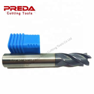 China Carbide Maker Tungsten Carbide 4 Flute Inch Size Square End Mill With TIALN Coating 1/2*1*3 for sale