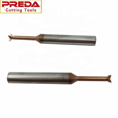 China Slitter Tungsten Raiko Cutting TiSiN Coating Solid Carbide Dovetail End Mill for sale