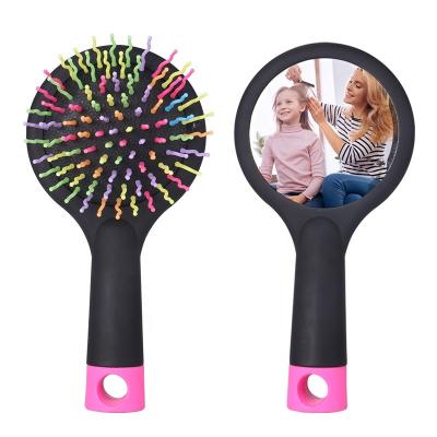 China 2022 Comfortable ABS Soft Pile DIY Sublimation Hair Brush Comb Blanks For Women Girls for sale