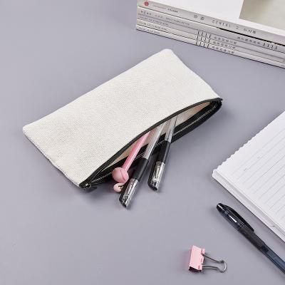 China Great for Crafting DIY Your Own Empty Pencil Case Sublimation Canvas Makeup Bag for sale