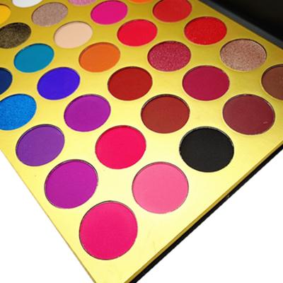 China Waterproof Wholesale High Pigment Makeup Eyeshadow Palette 35 Color Eyeshadow Palette Private Label for sale