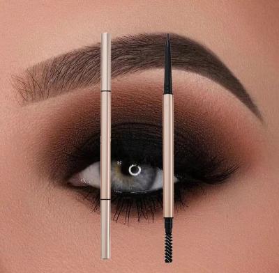 China Waterproof Eyebrow Pencil With Brush Customized Brow Eyebrow Pen Private Logo Label Eyebrow Wholesale Products for sale