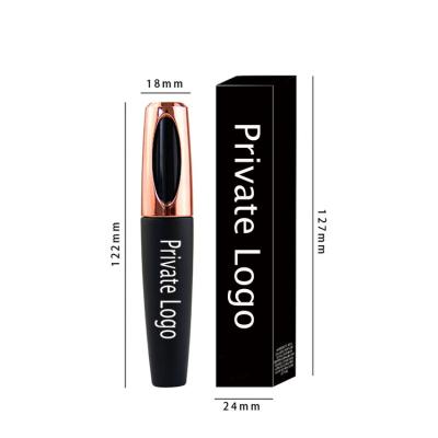 China Private Label Waterproof Mascara Vegan 3D Fiber Custom Mascara With Brush Cruelty Free Makeup for sale