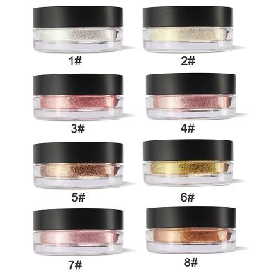 China OEM Fashionable Loose Highlighter Pigments Cosmetic Face Glitter Loose Powder Highlighter Makeup for sale