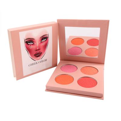 China Waterproof Long Lasting Matte Blush Palette With Custom Label for sale