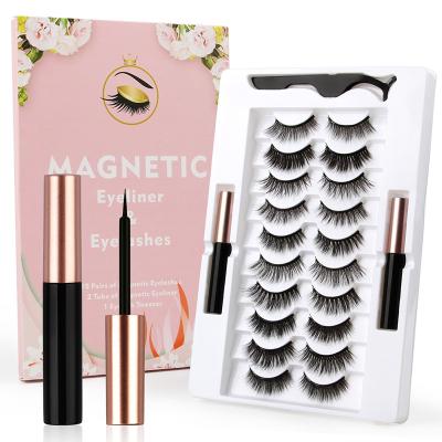 China Synthetic Natural Magnetic Private Label Box Packaging Vendor Eyelashes 6D Hair False Eyelashes Cruelty Free for sale