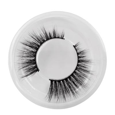 China Wholesale Factory High Grade Faux Mink False Lashes Silk Strip 3D Eyelashes Silk Eyelash for sale